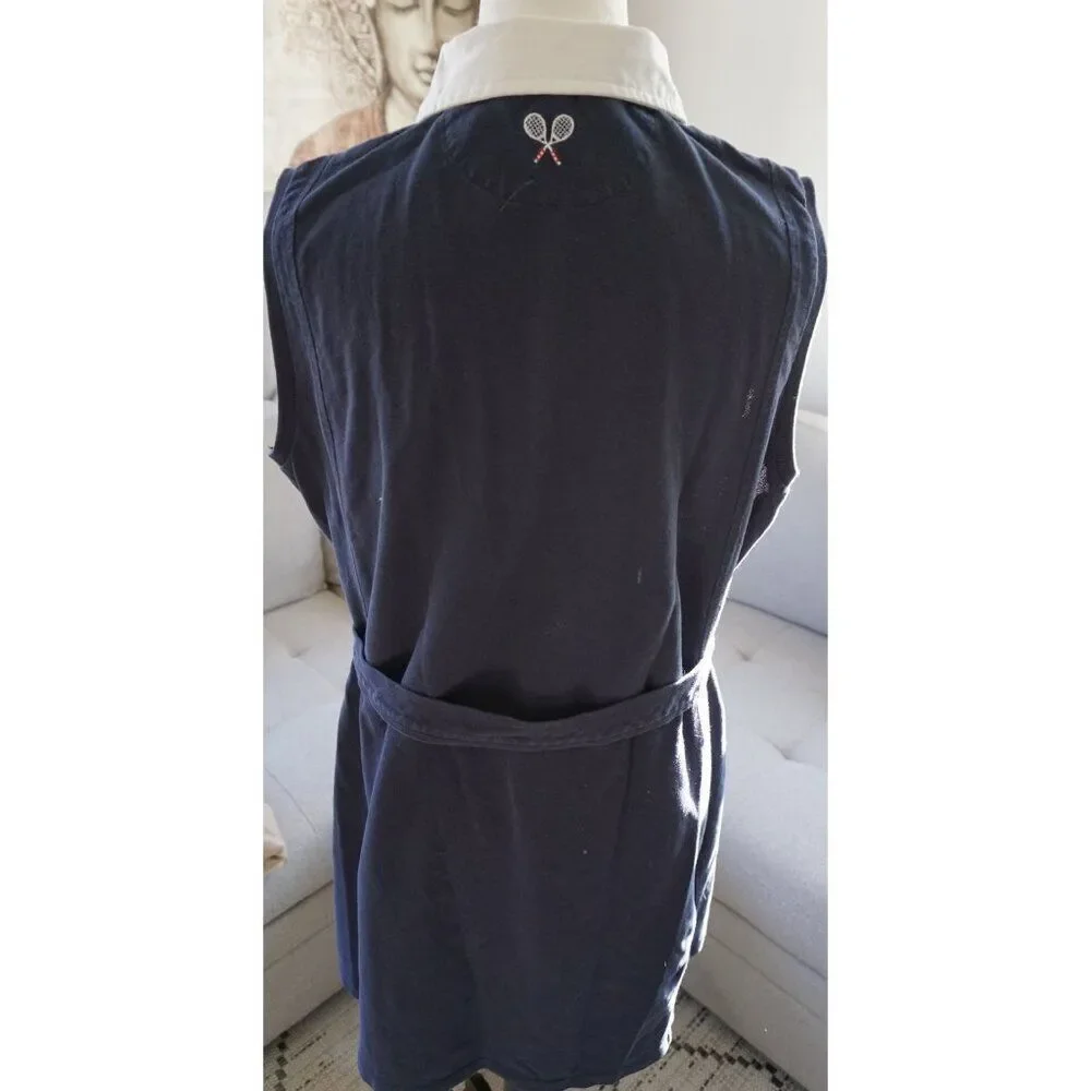 Brooks Brother Pro Sports Women's Blue Sleeveless Tennis Dress - Size XL - Picture 10 of 12